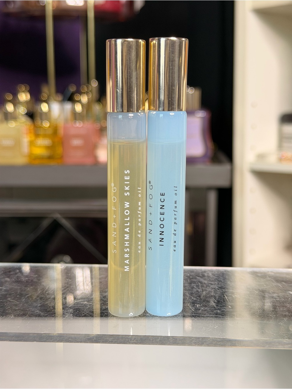 Marshmallow Skies & Innocence Rollerball Duo - Blue & Cream